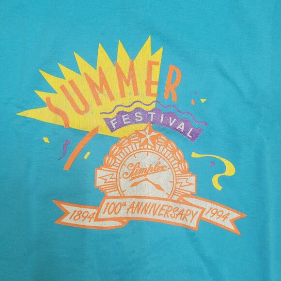 VTG 1994 50/50 PAPER THIN Single Stitch T-Shirt Mens M (Tagged L) USA Made - Picture 2 of 4